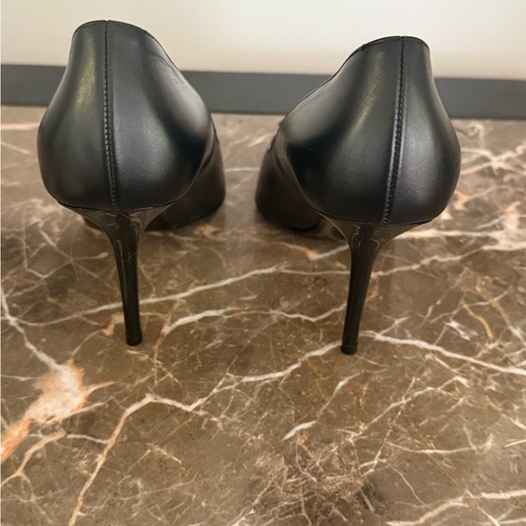 Versace Medusa Black and Gold Baroque Heels sz 37.5 EU 7.5US - Picture 3 of 6